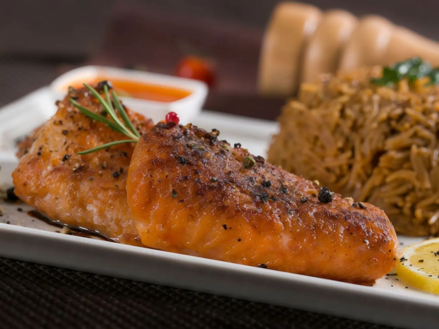 فيليه السمك مع الارز الصيادية