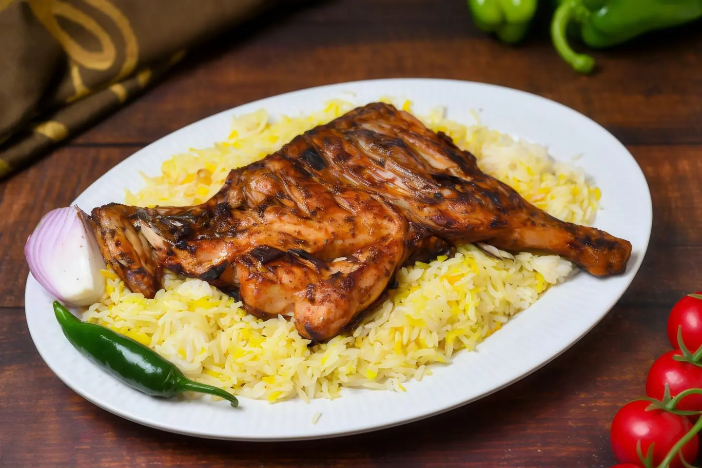 Ghicken On Col With Rice