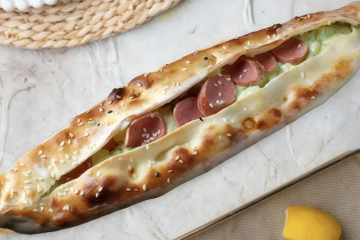 Akkawi Cheese With Sausage
