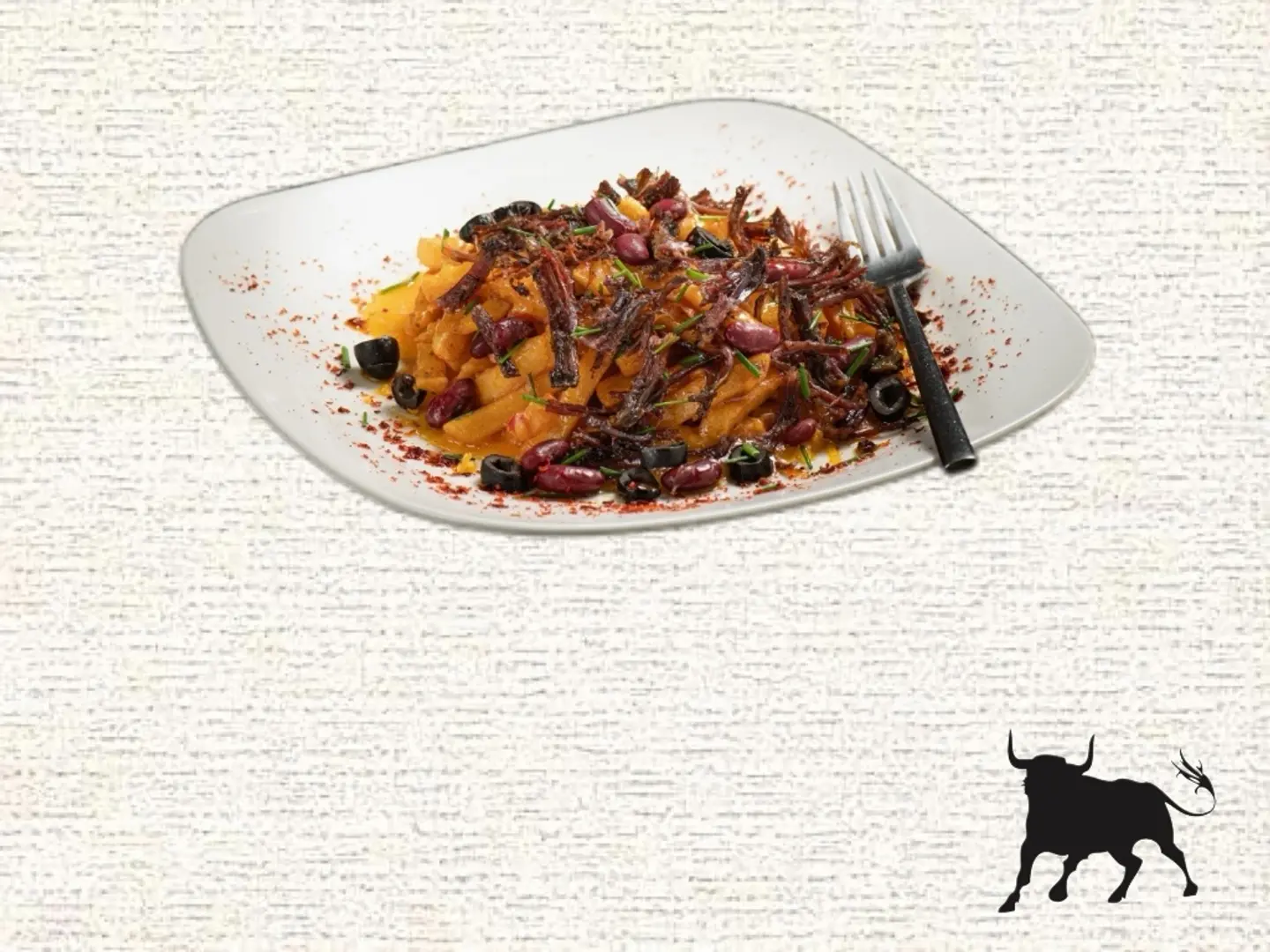 شرائح الريبز المدخن مع البطاطا