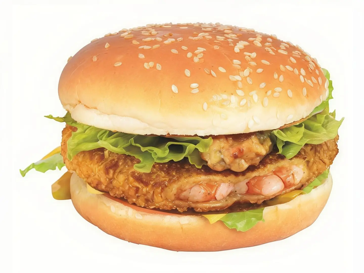 Shrimp Burger Sandwich