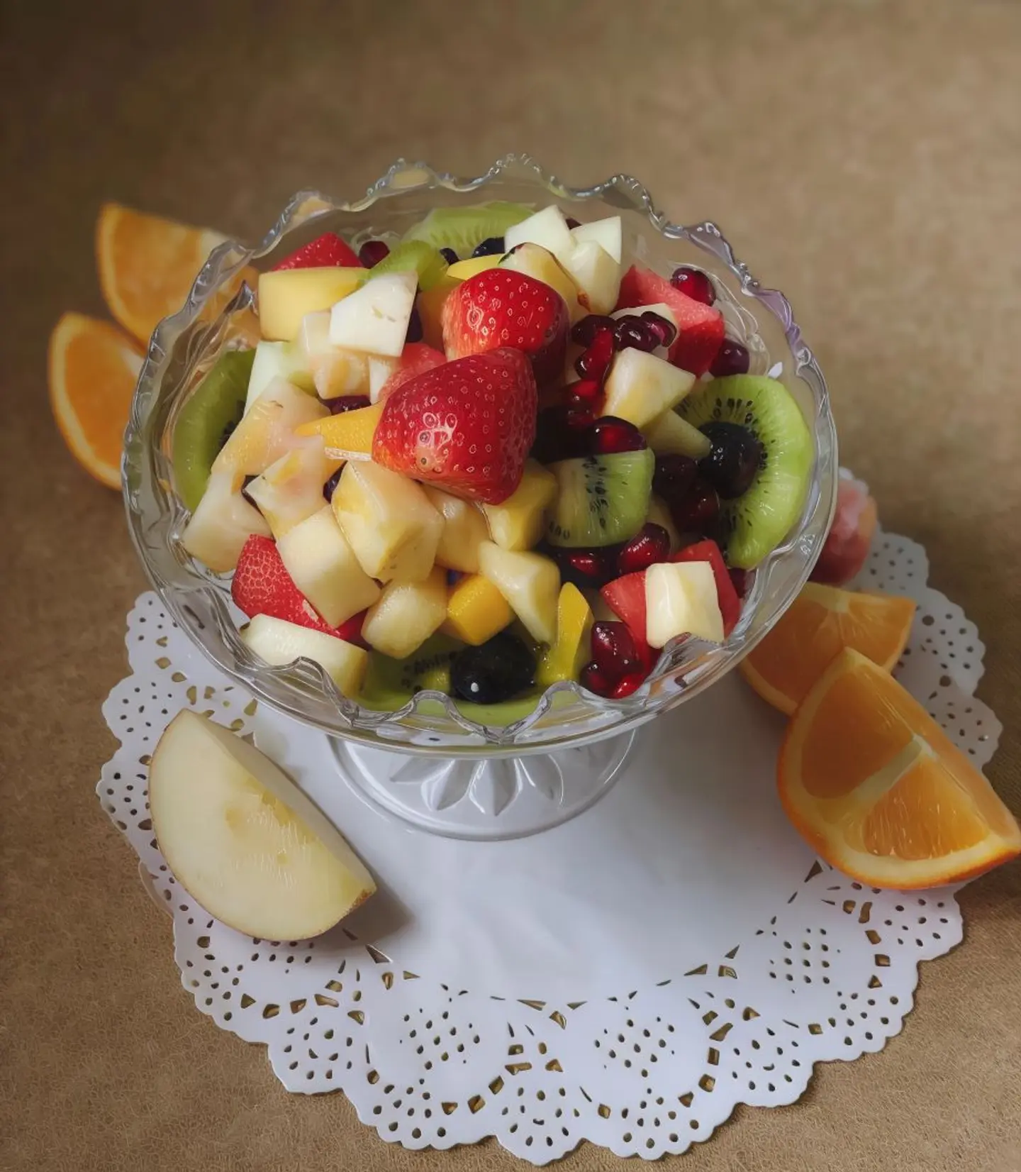 سلطة الفواكه كبير