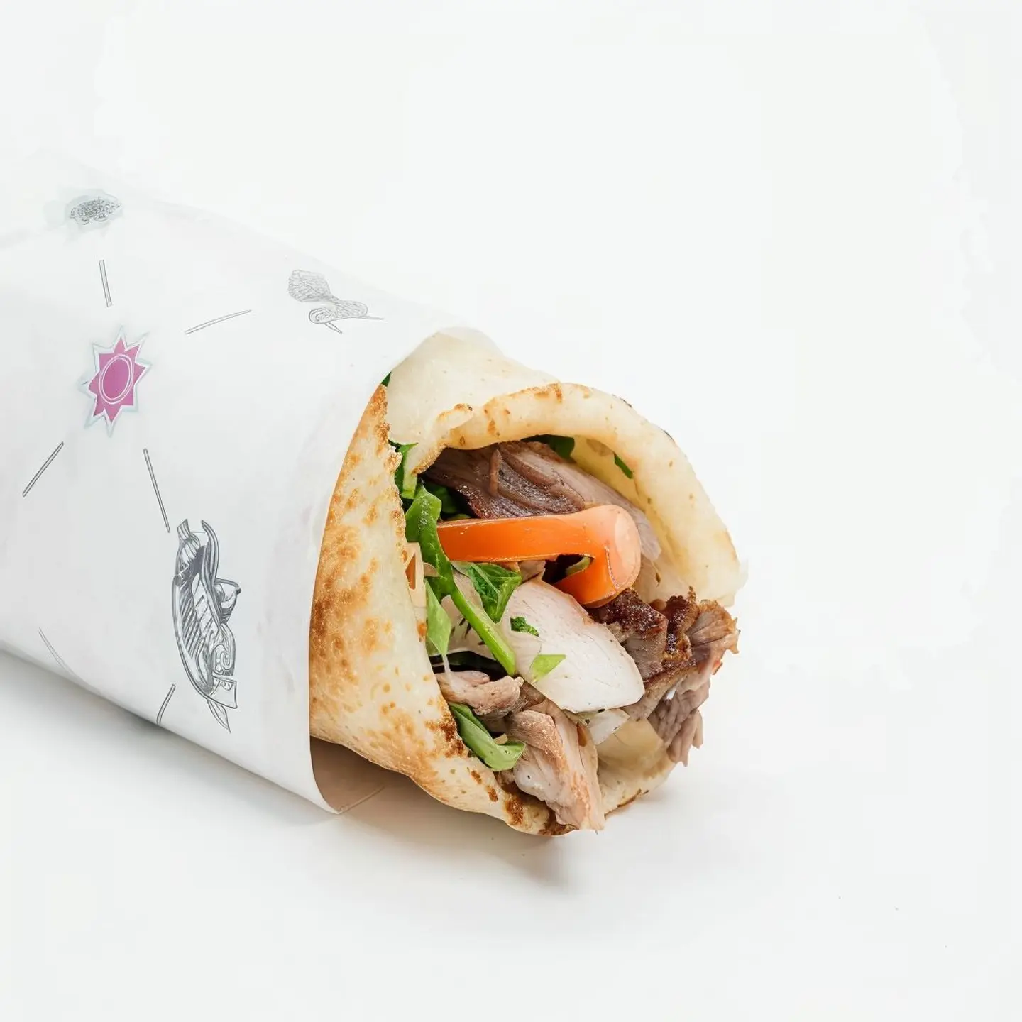Large Meat Shawarma Sandwich