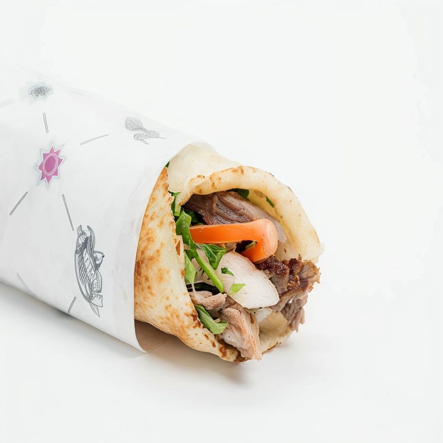 Large Meat Shawarma Sandwich