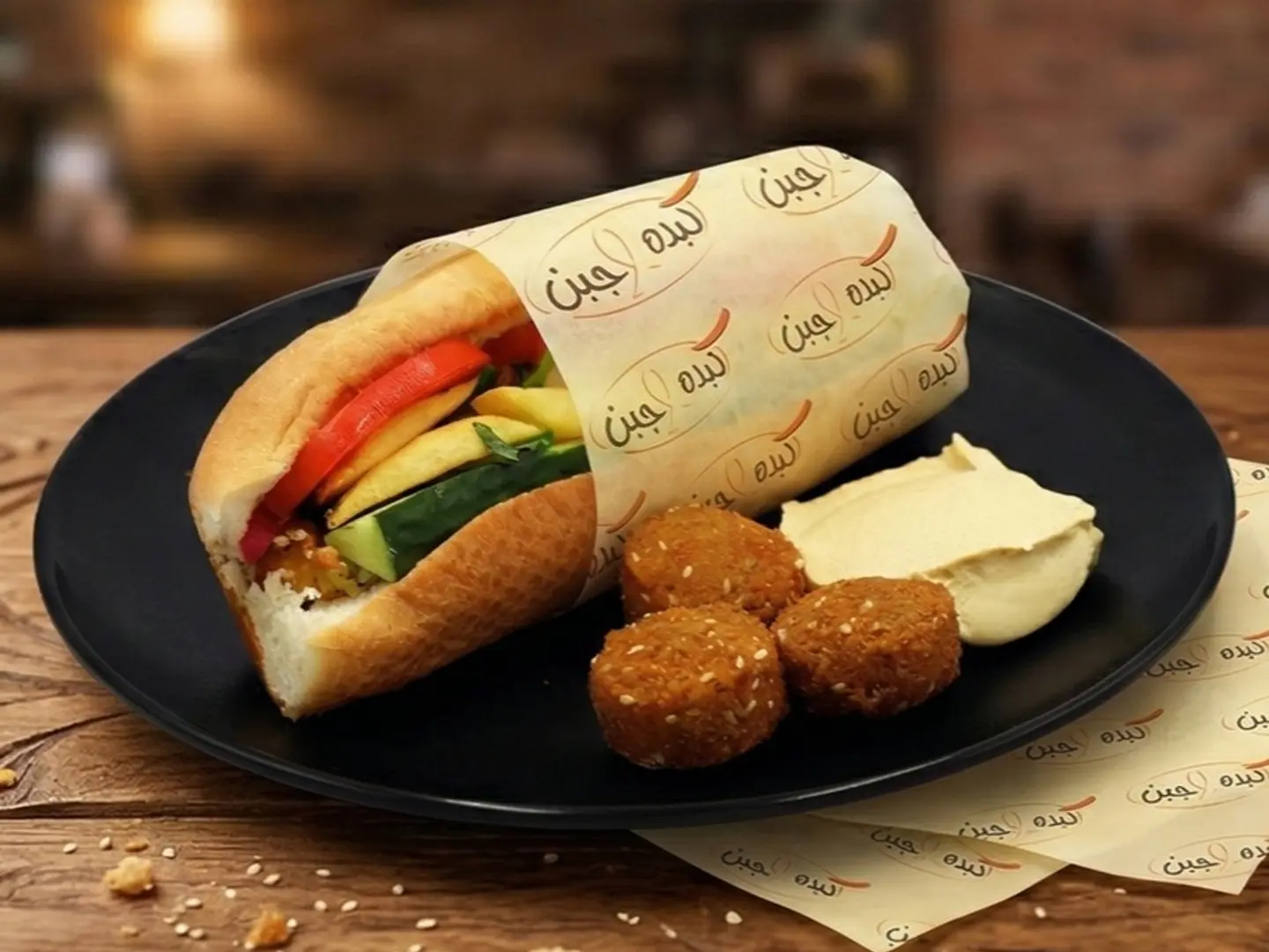 ساندويتش فلافل صامولي عادي