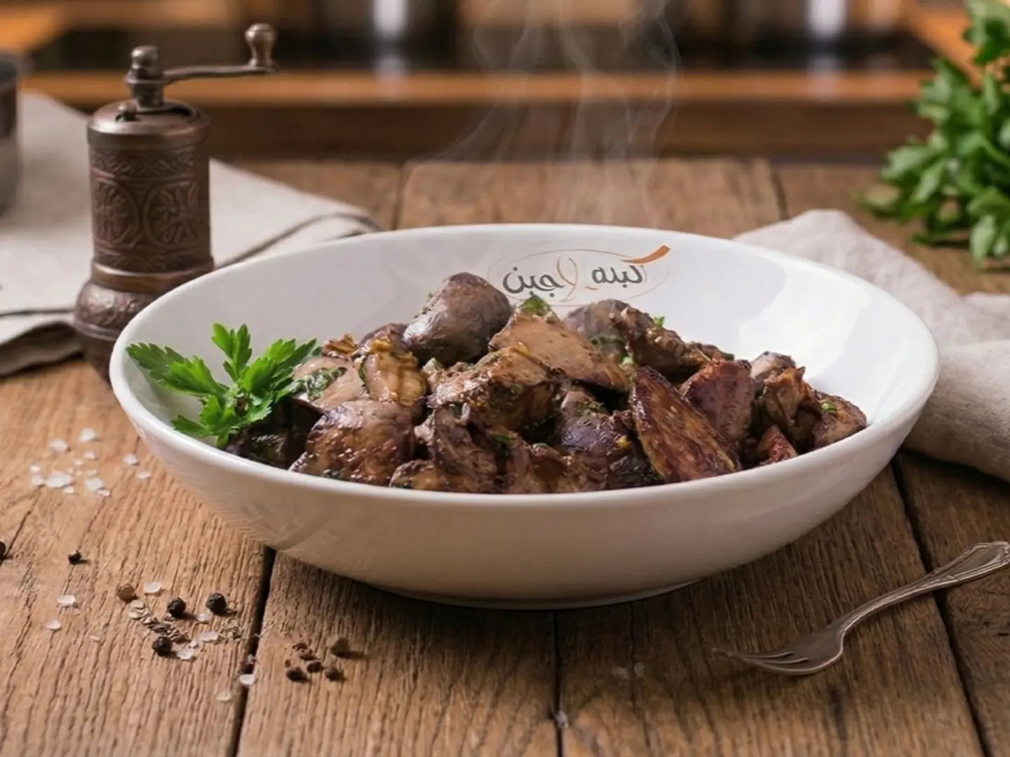 صحن كبدة عجل بلدي