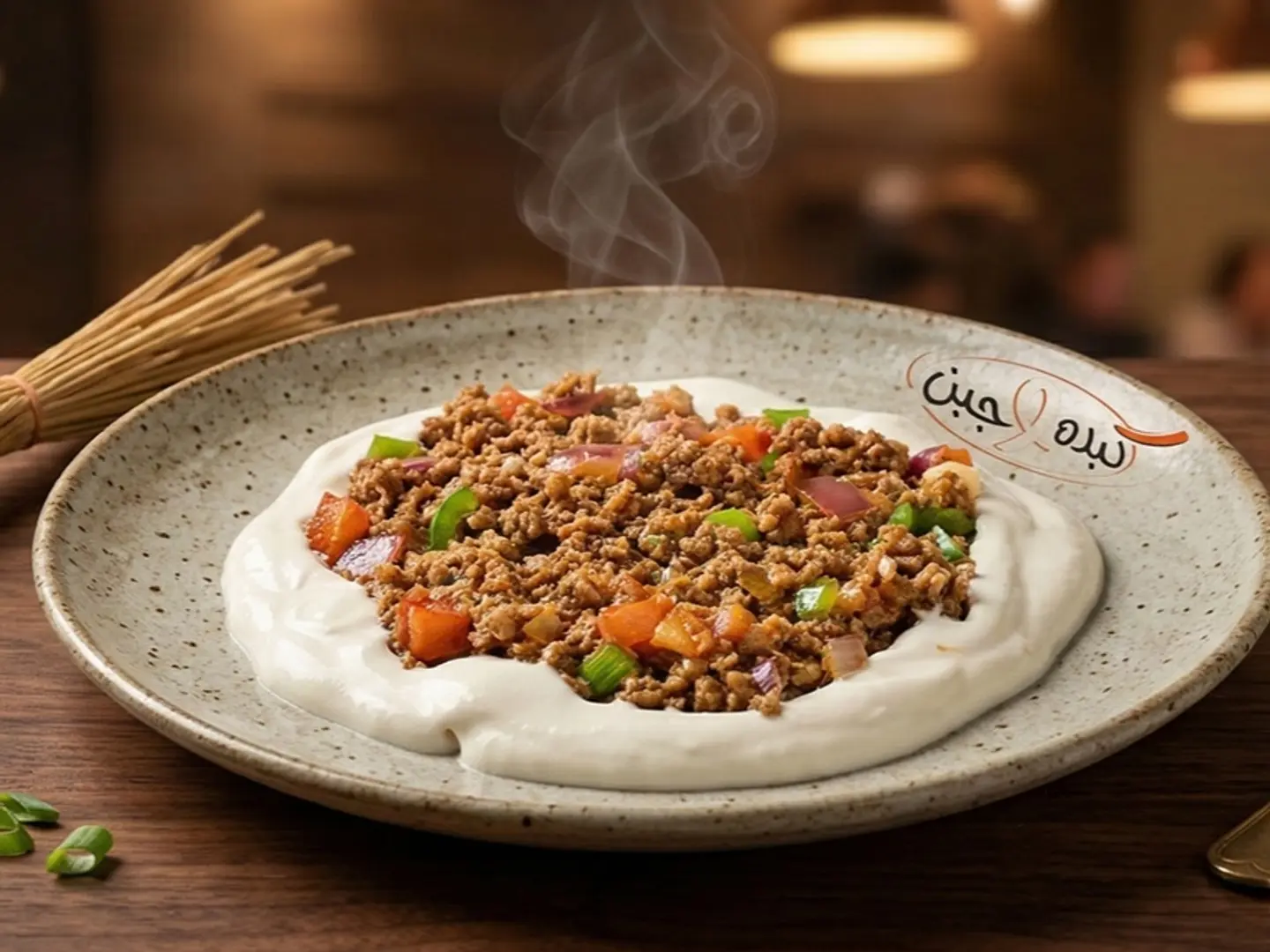 صحن لحم مفروم طازج