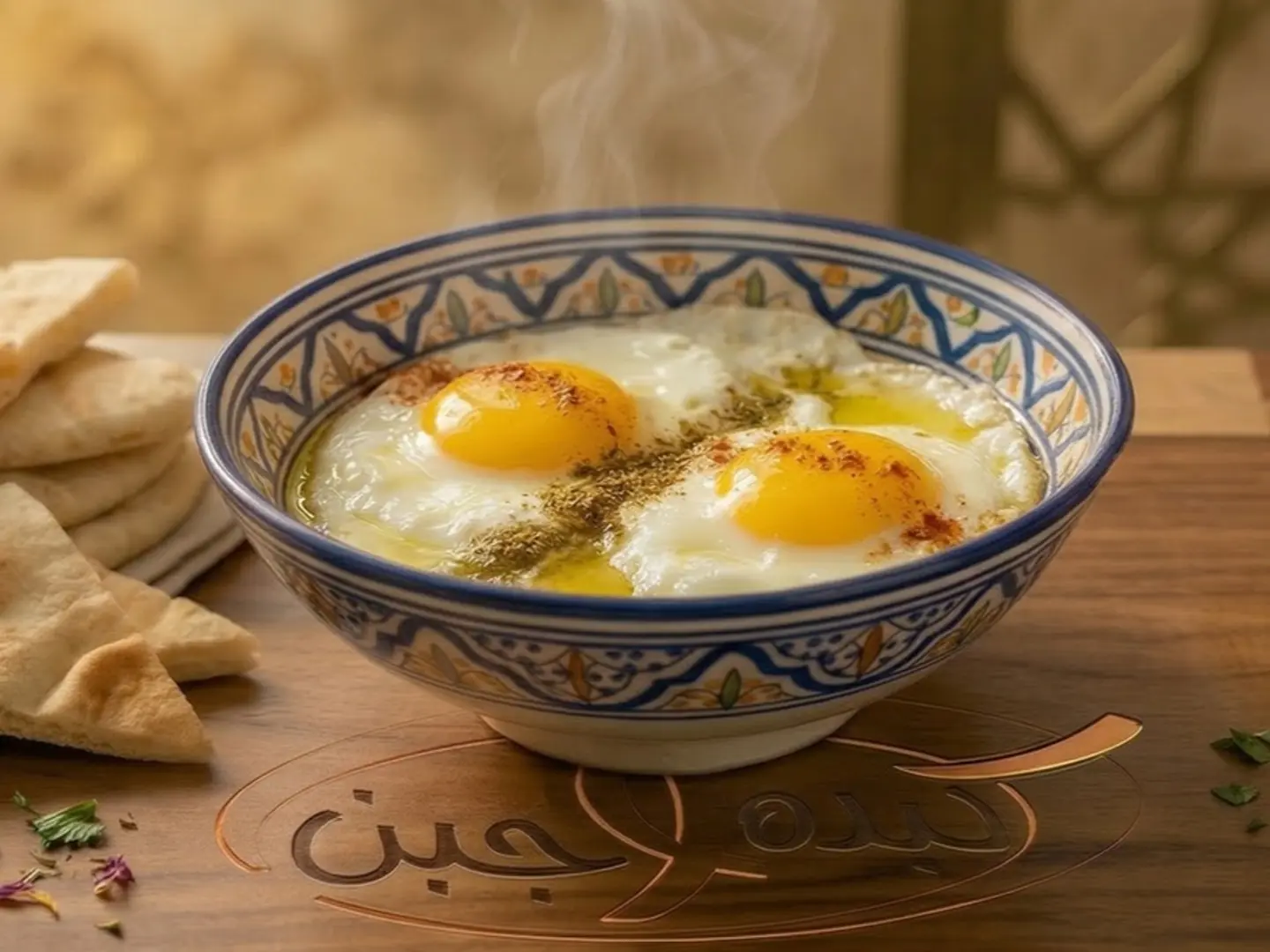 صحن بيض مقلي عيون