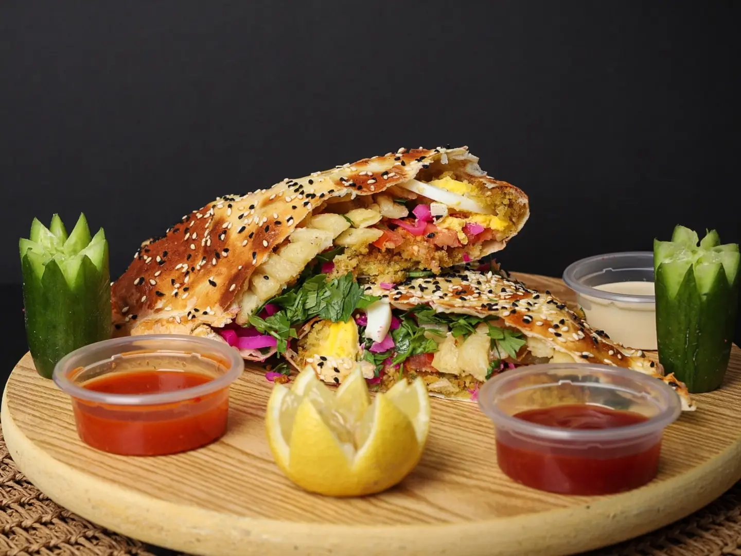 فطيرة فلافل