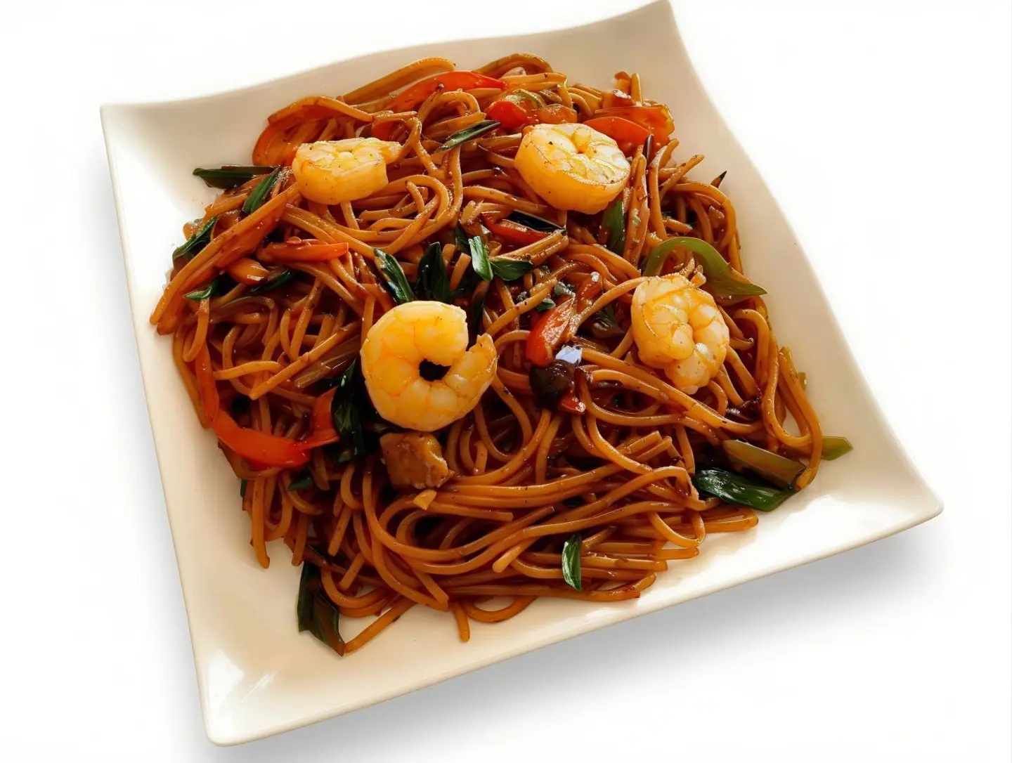 Shrimp Fried Pasta