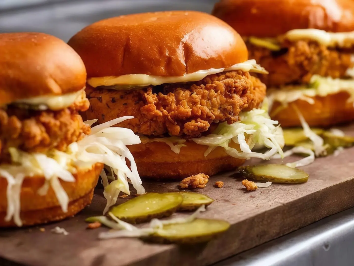 Meal Fried Chicken Burger