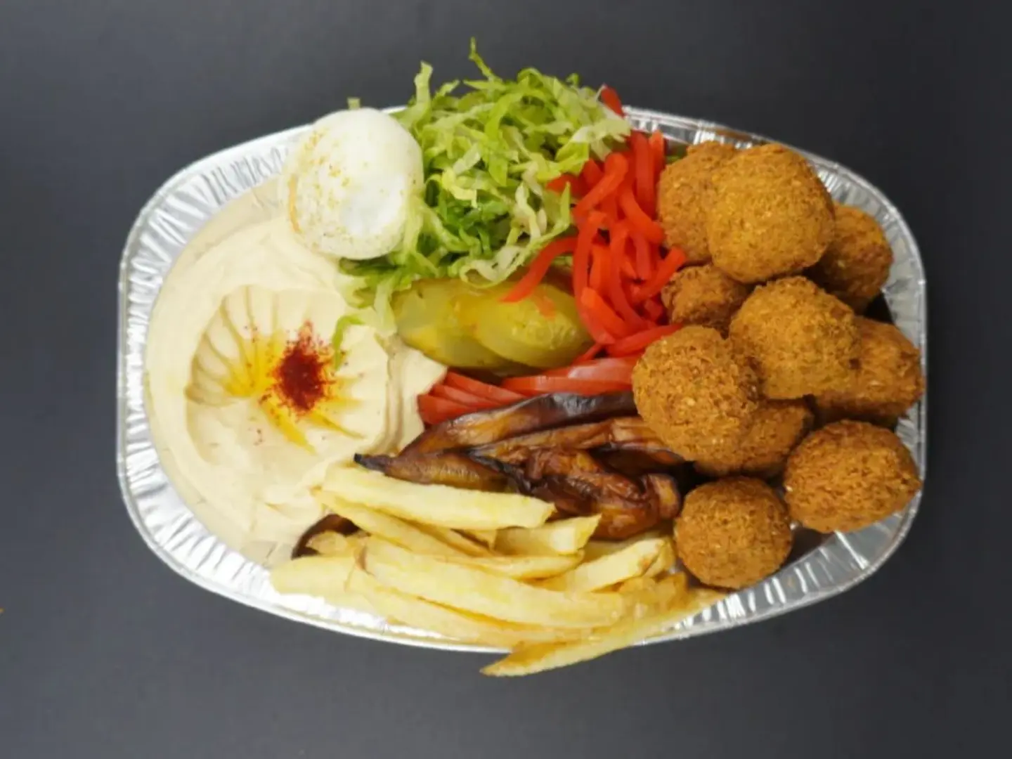 صحن فلافل صغير -يكفي شخصين