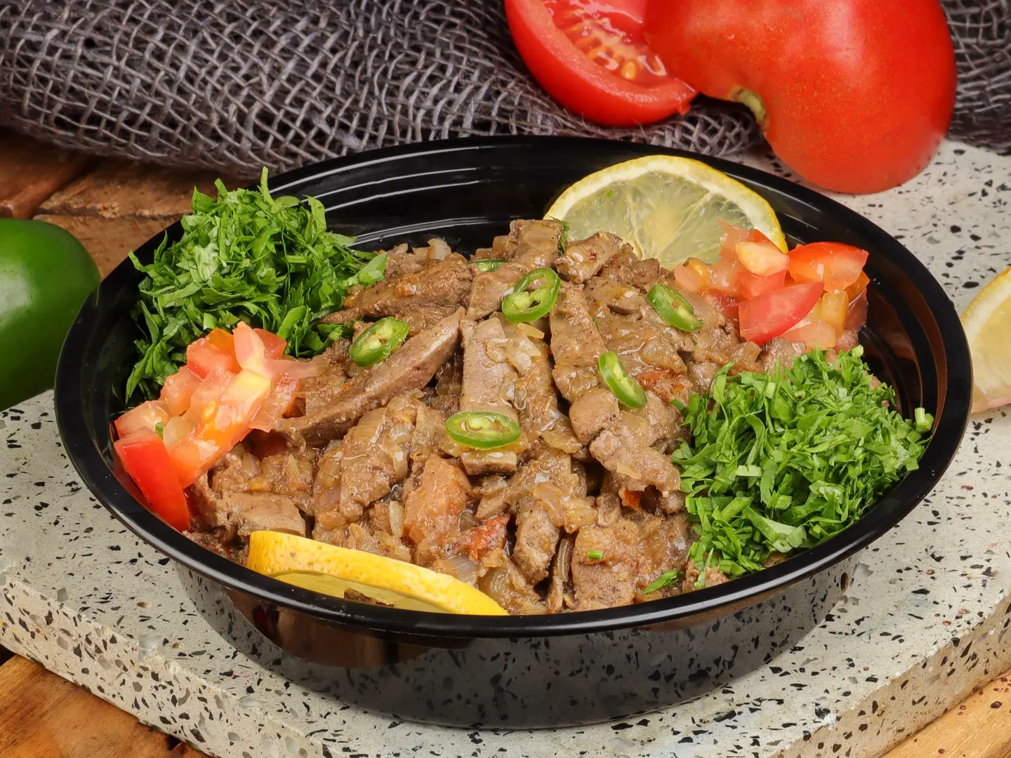 صحن كبدة كبير