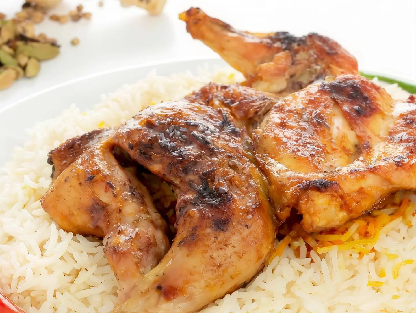 حبة دجاج مظبي مع رز شعبي