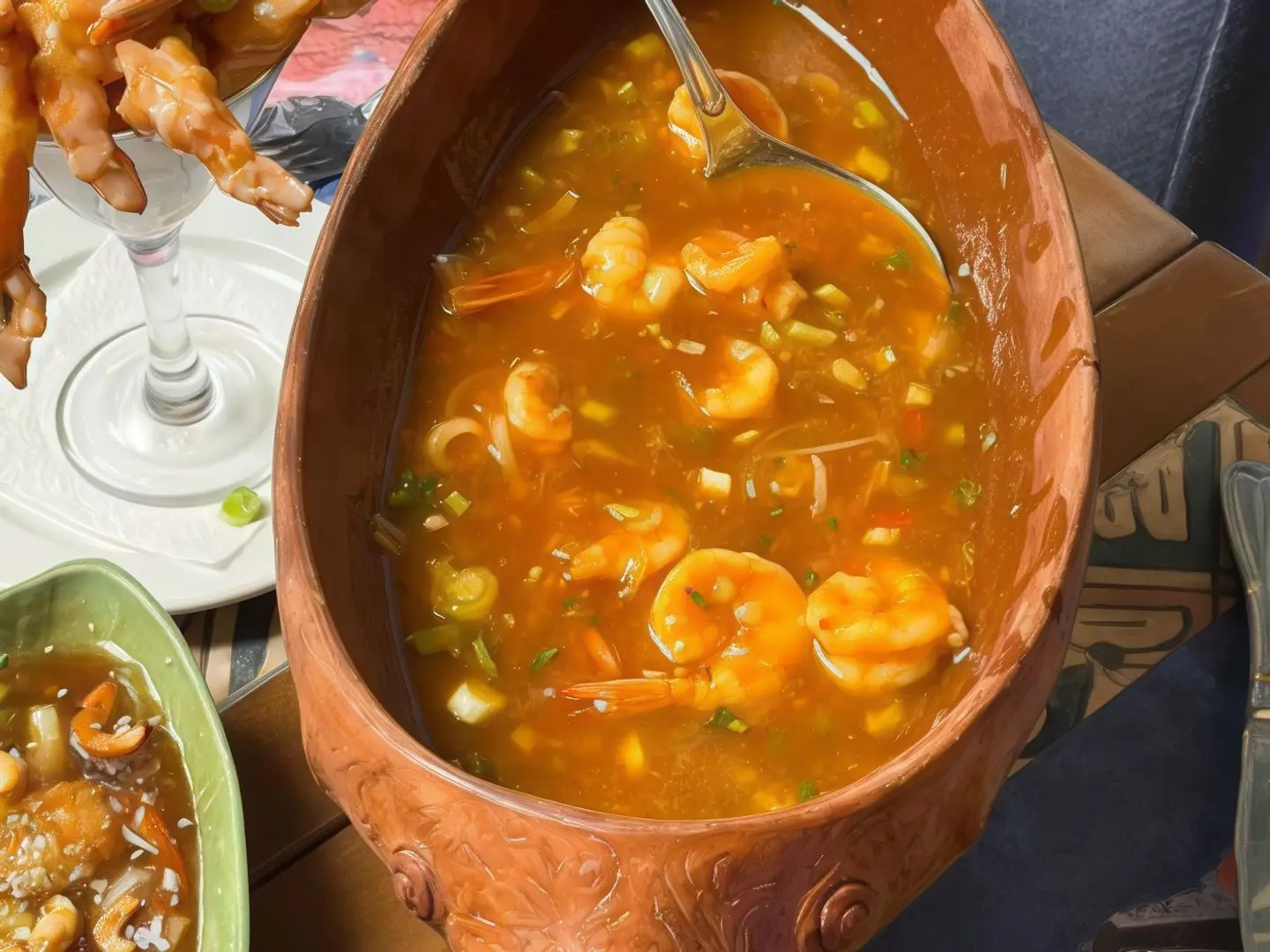 روبيان بالطريقة التايلندية أو الصينية
