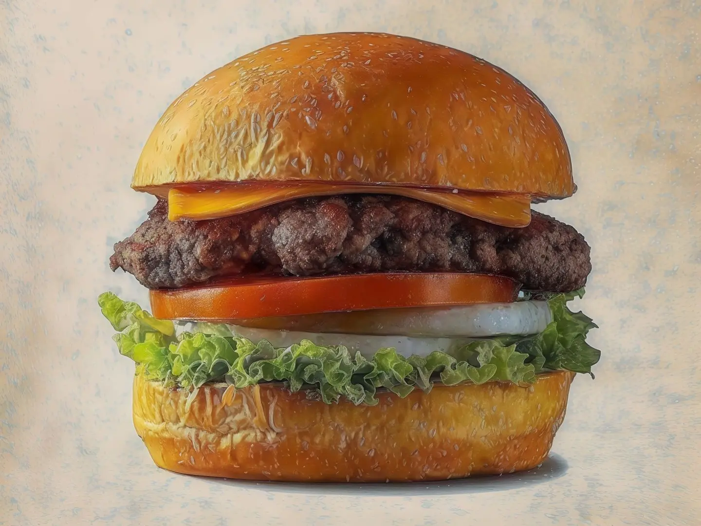 وجبة برجر لحم سنجل