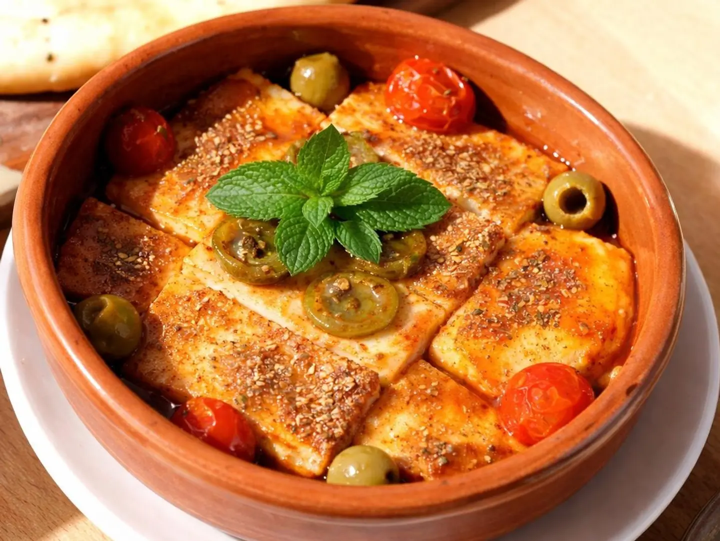 Grilled Halloumi In The Oven