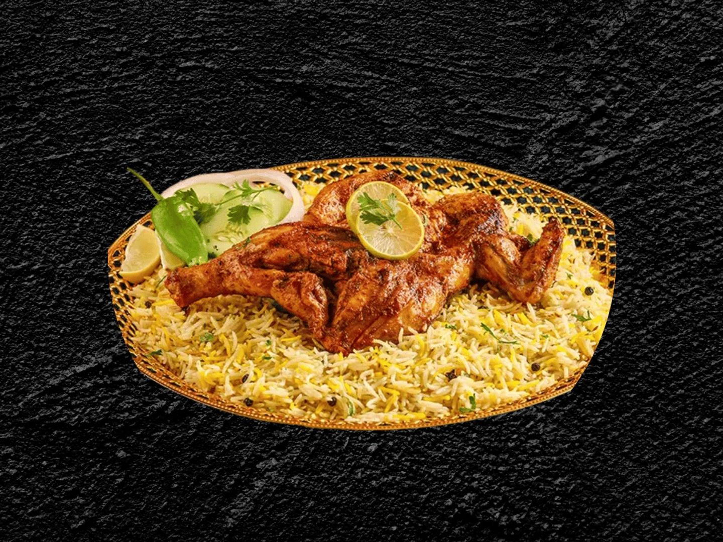 Chicken Al Faham With Rice