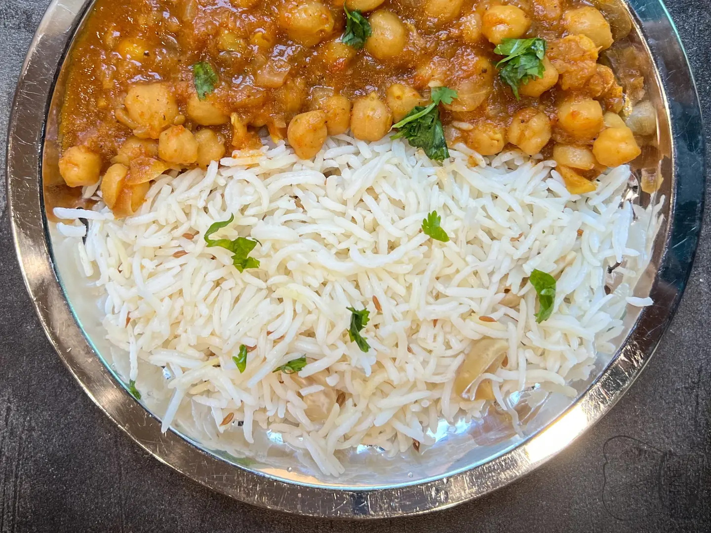 Chana With Rice