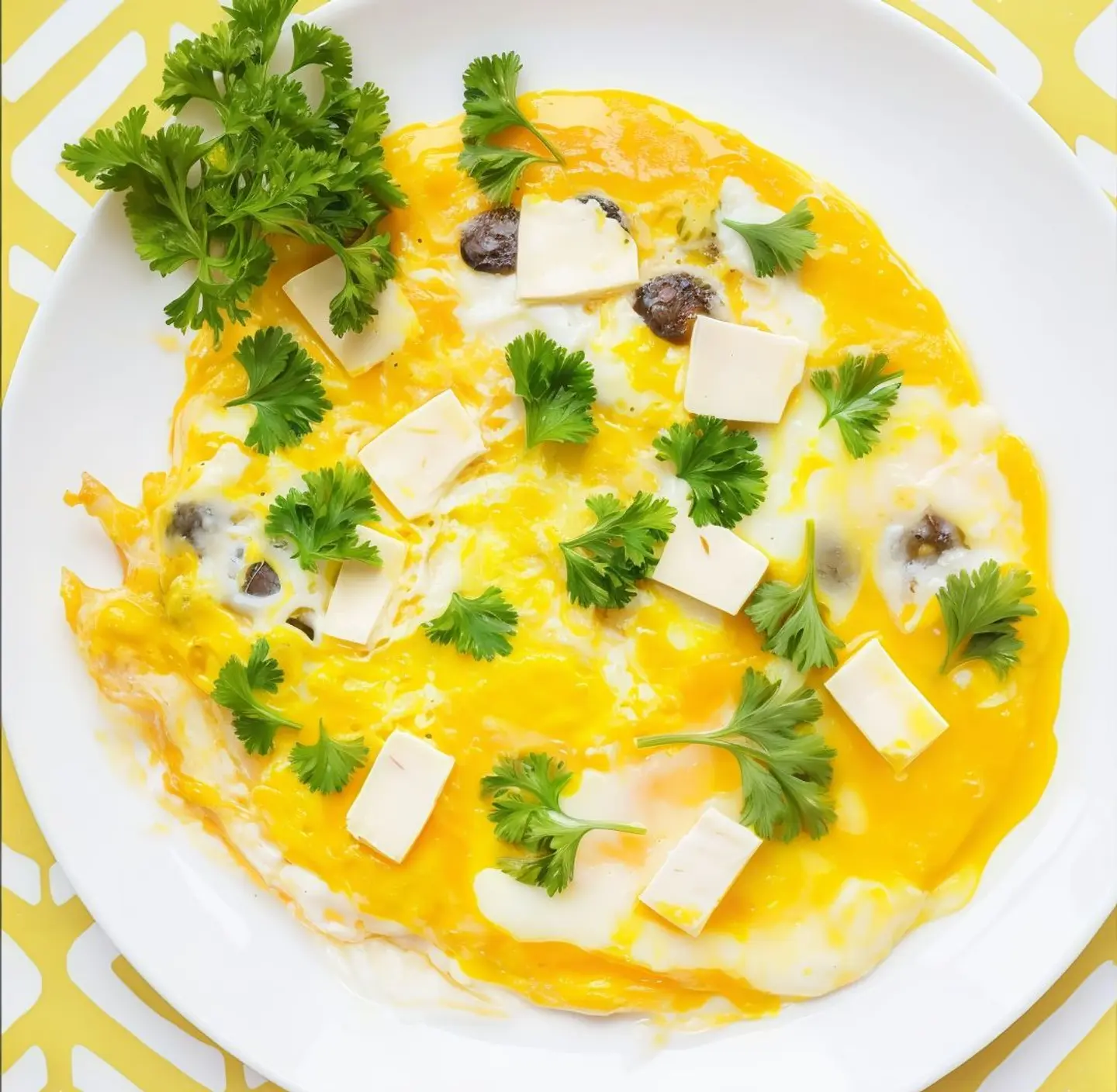 Fried Egg With Cheese Dish