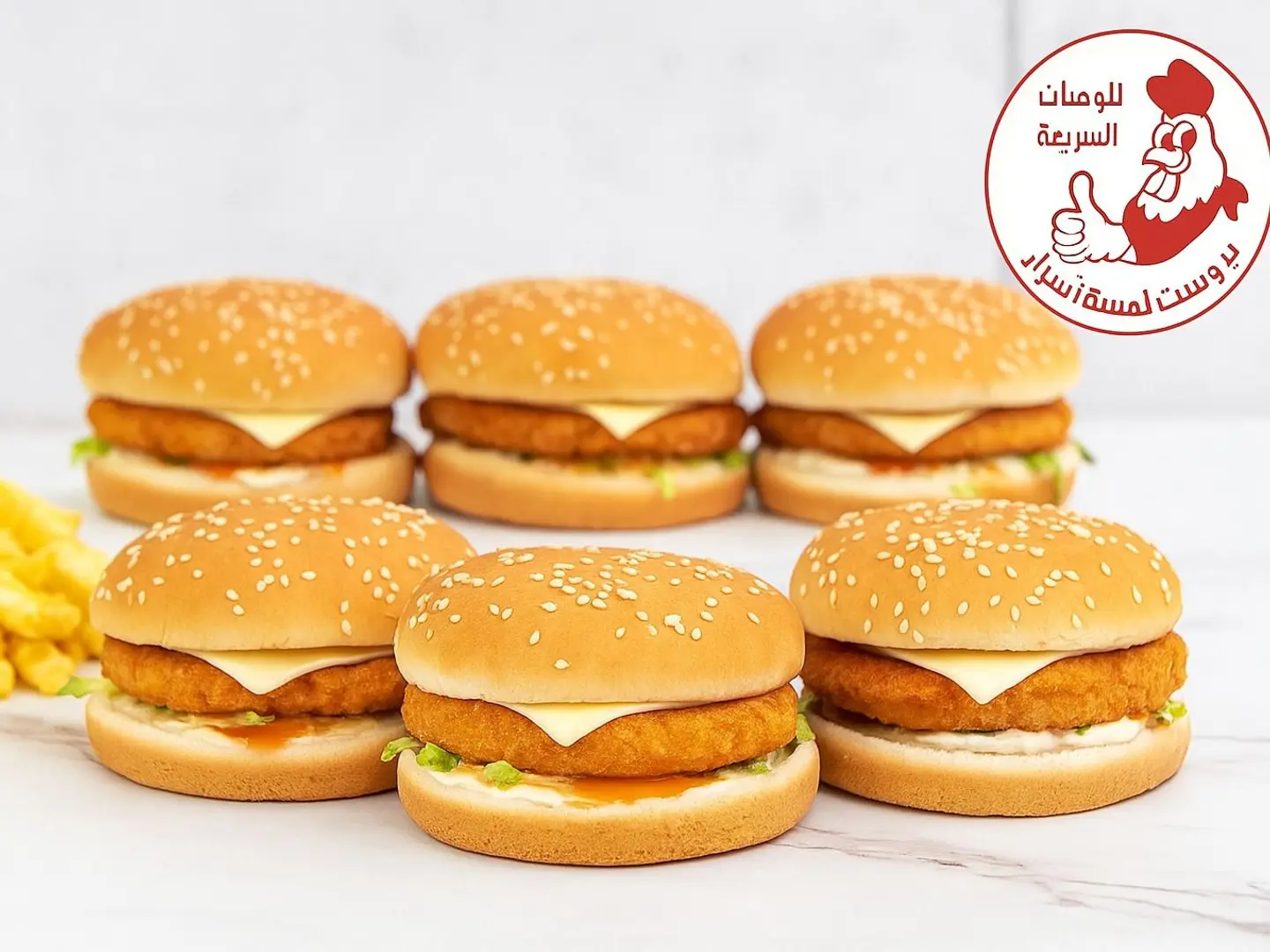 ٦ برجر دجاج