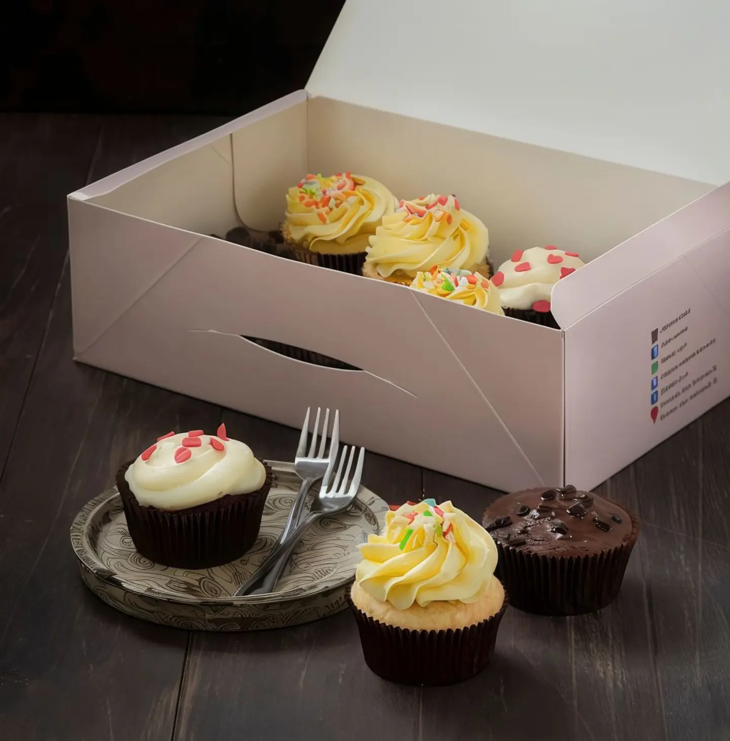 Mixed Large Cupcake Box (12 Pieces)