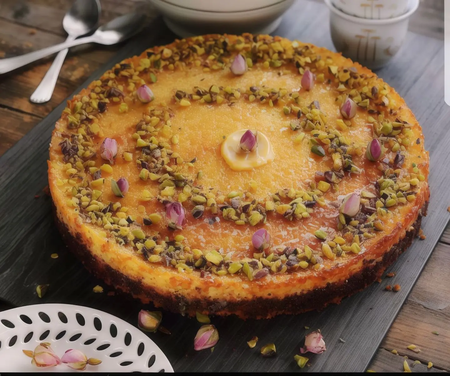 Basbousa Cheesecake