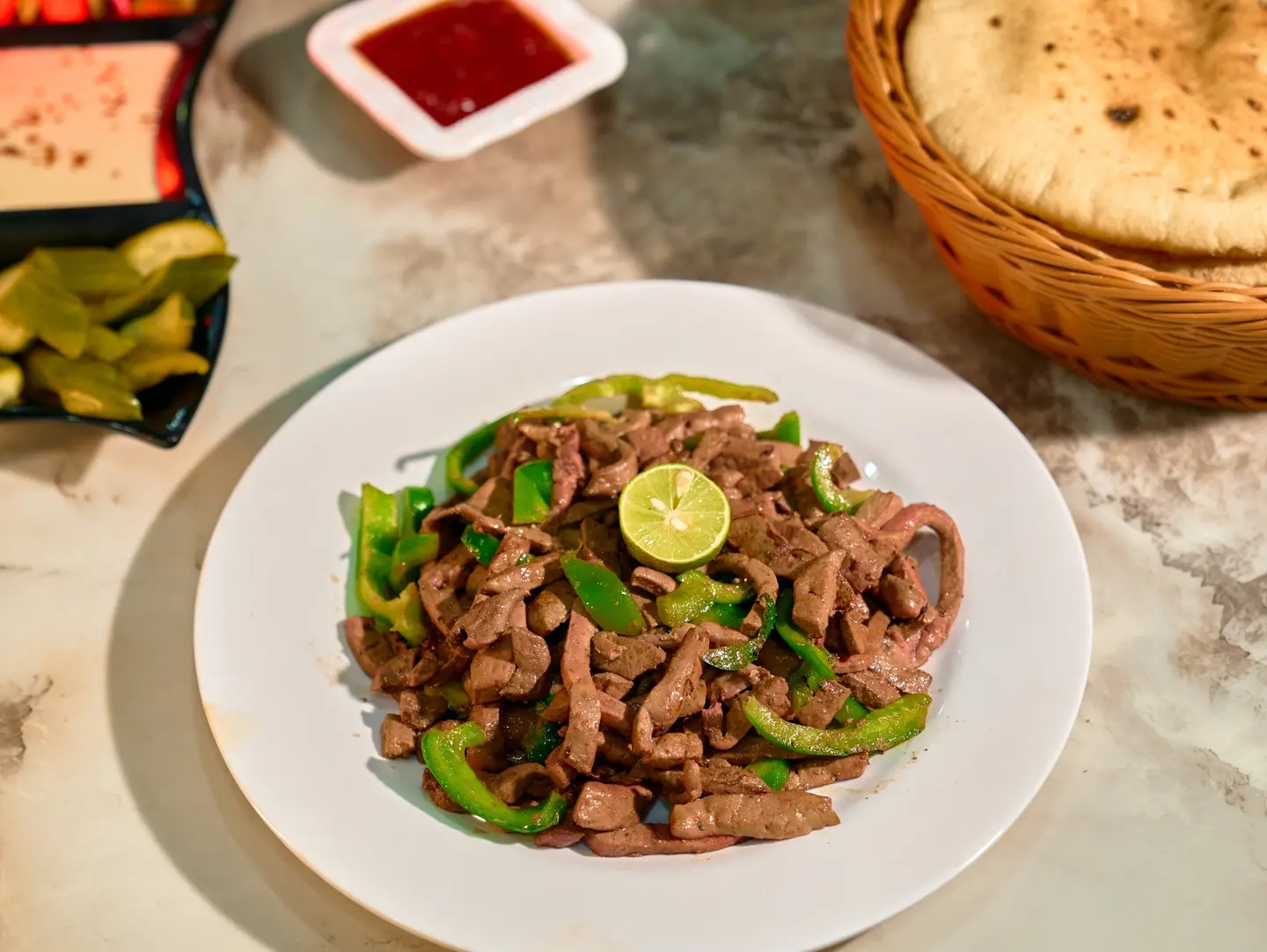طبق كبدة اسكندراني