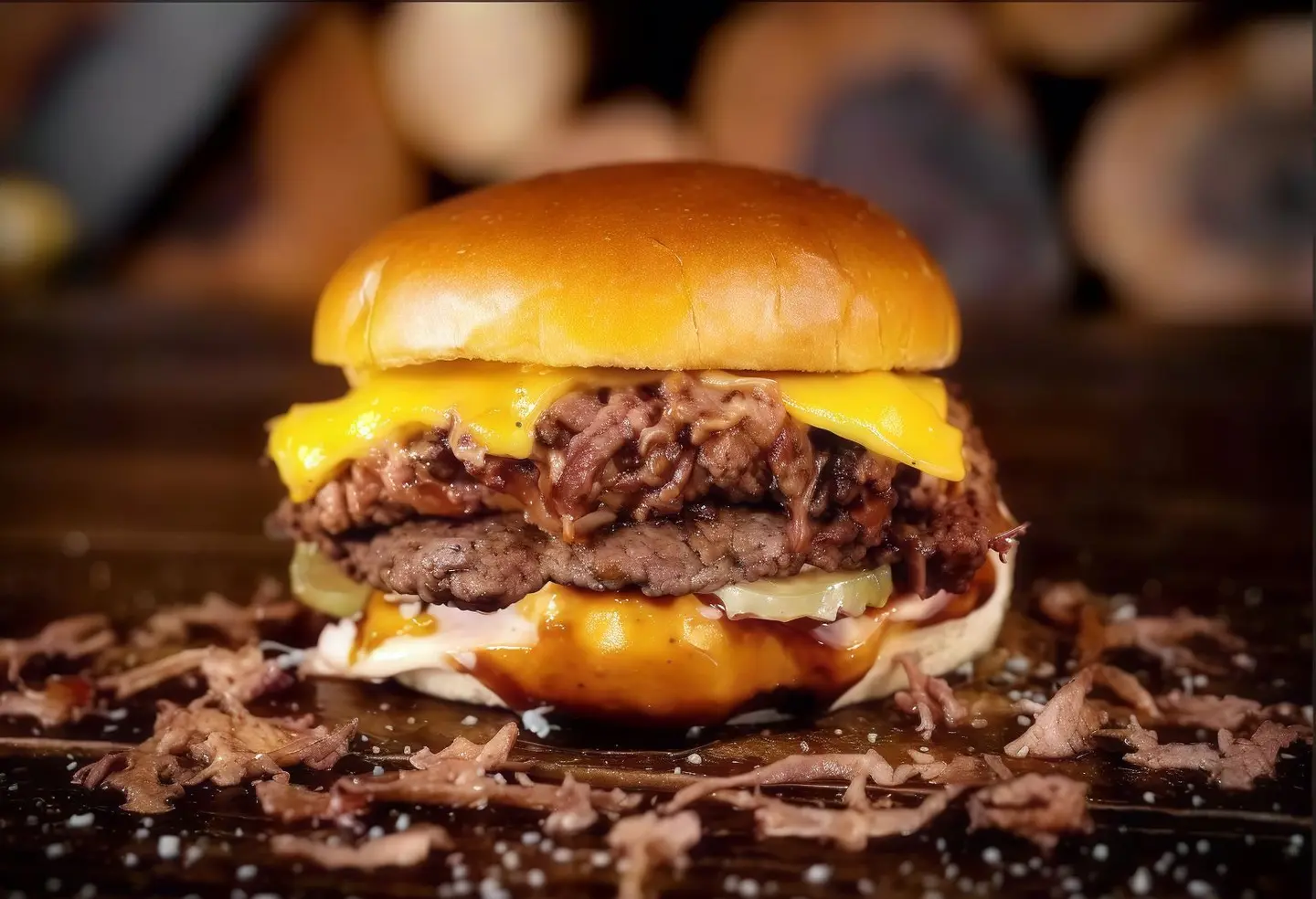 وجبة دبل بي بيف برجر