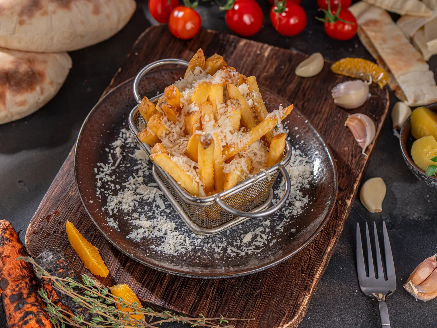 بطاطا مقلية بالترافل