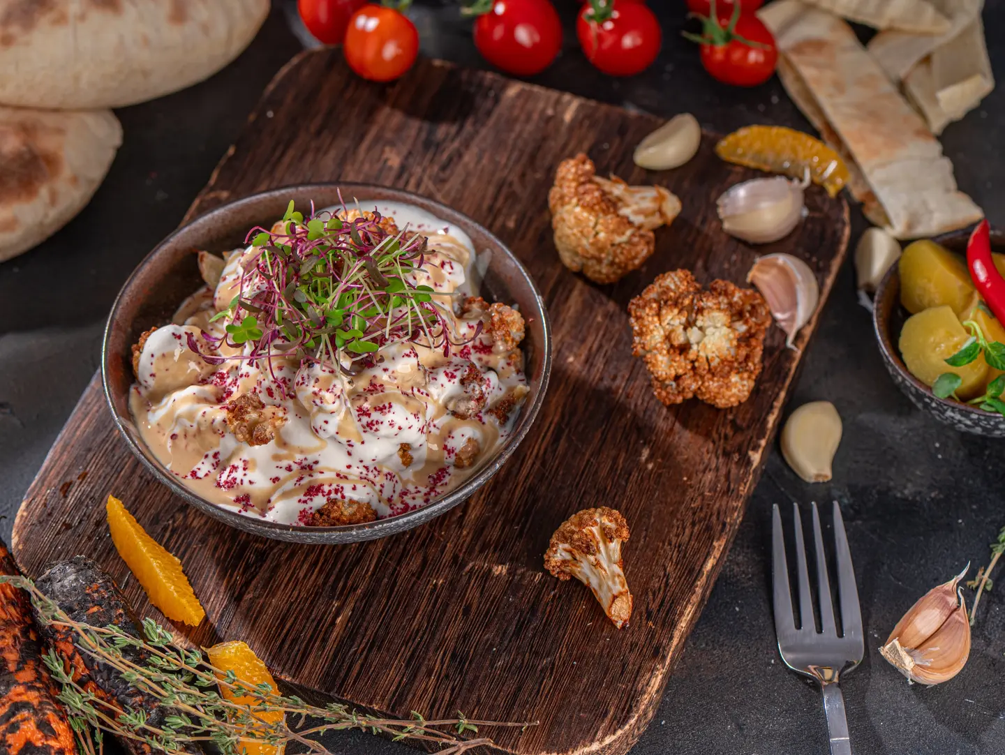 زهرة بالطحينة