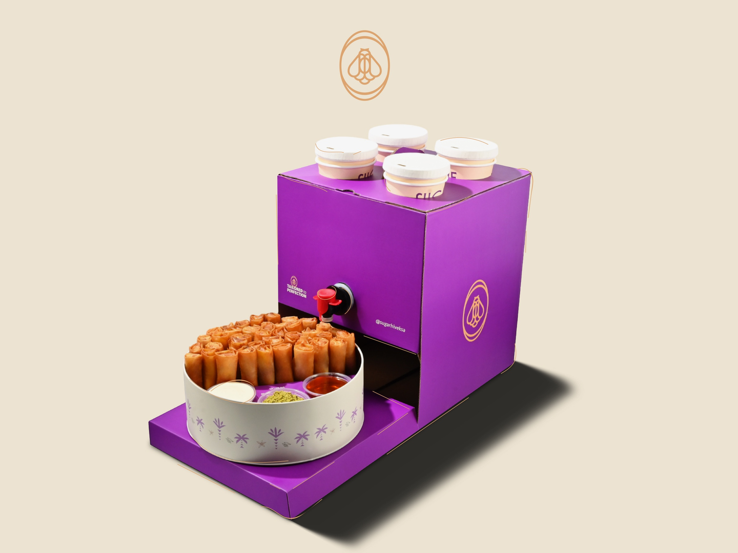 بوكس بقلاوة ستيكس مع قهوة اليوم