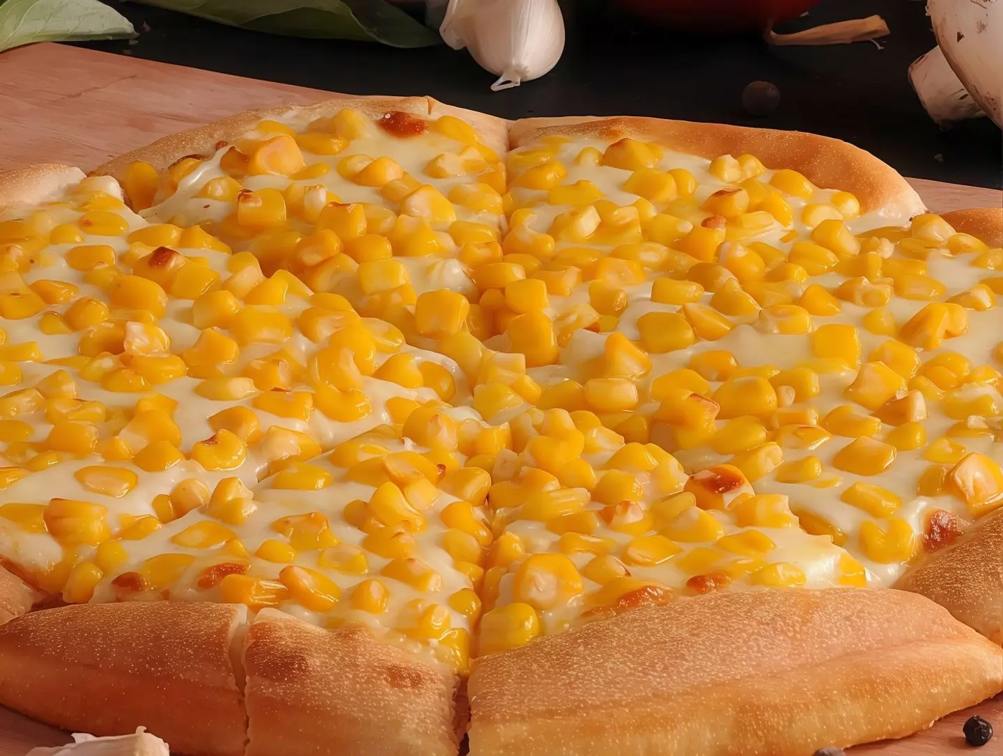 بيتزا ذرة صغير