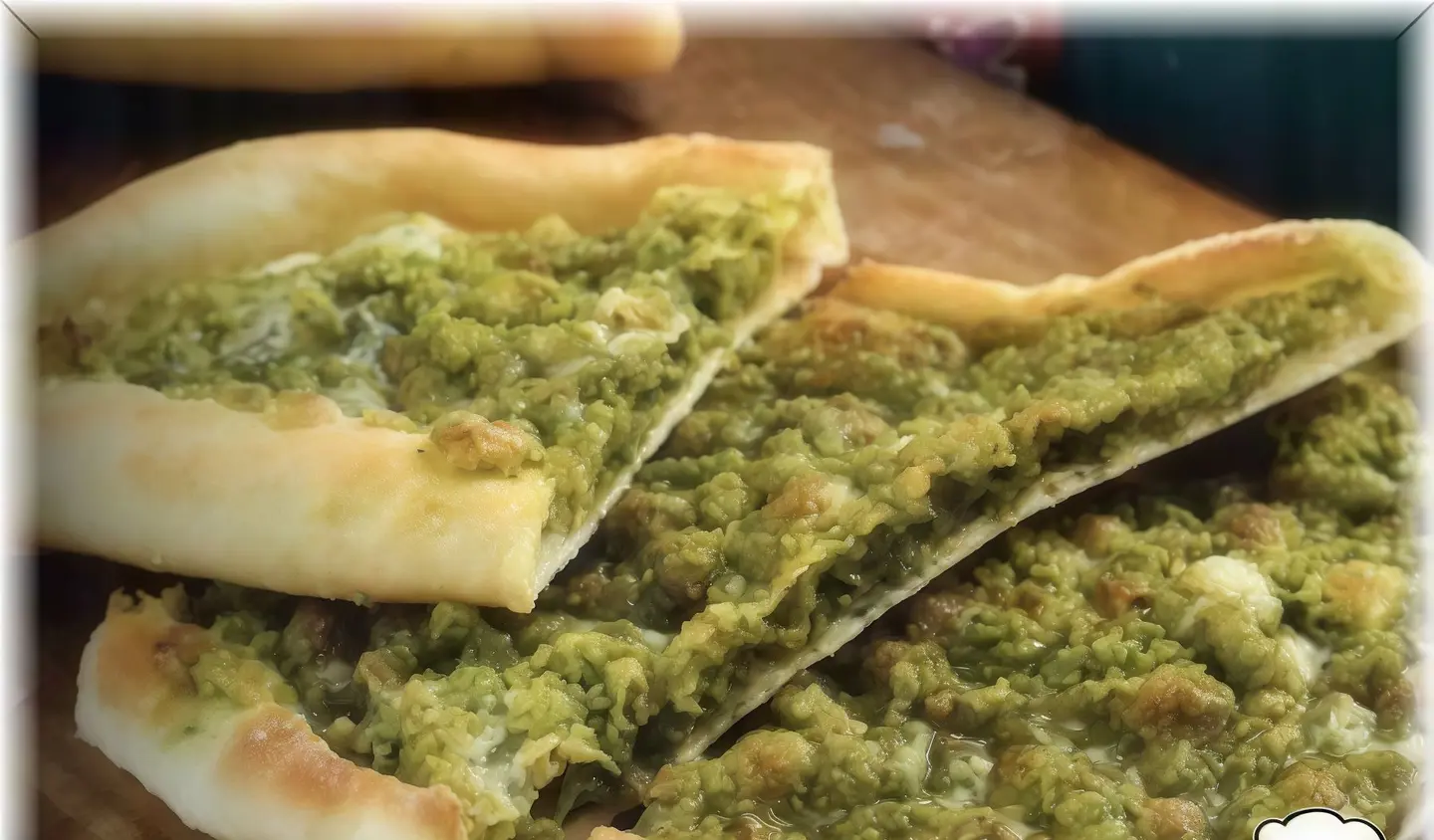 فطيرة لبنه بالفلافل