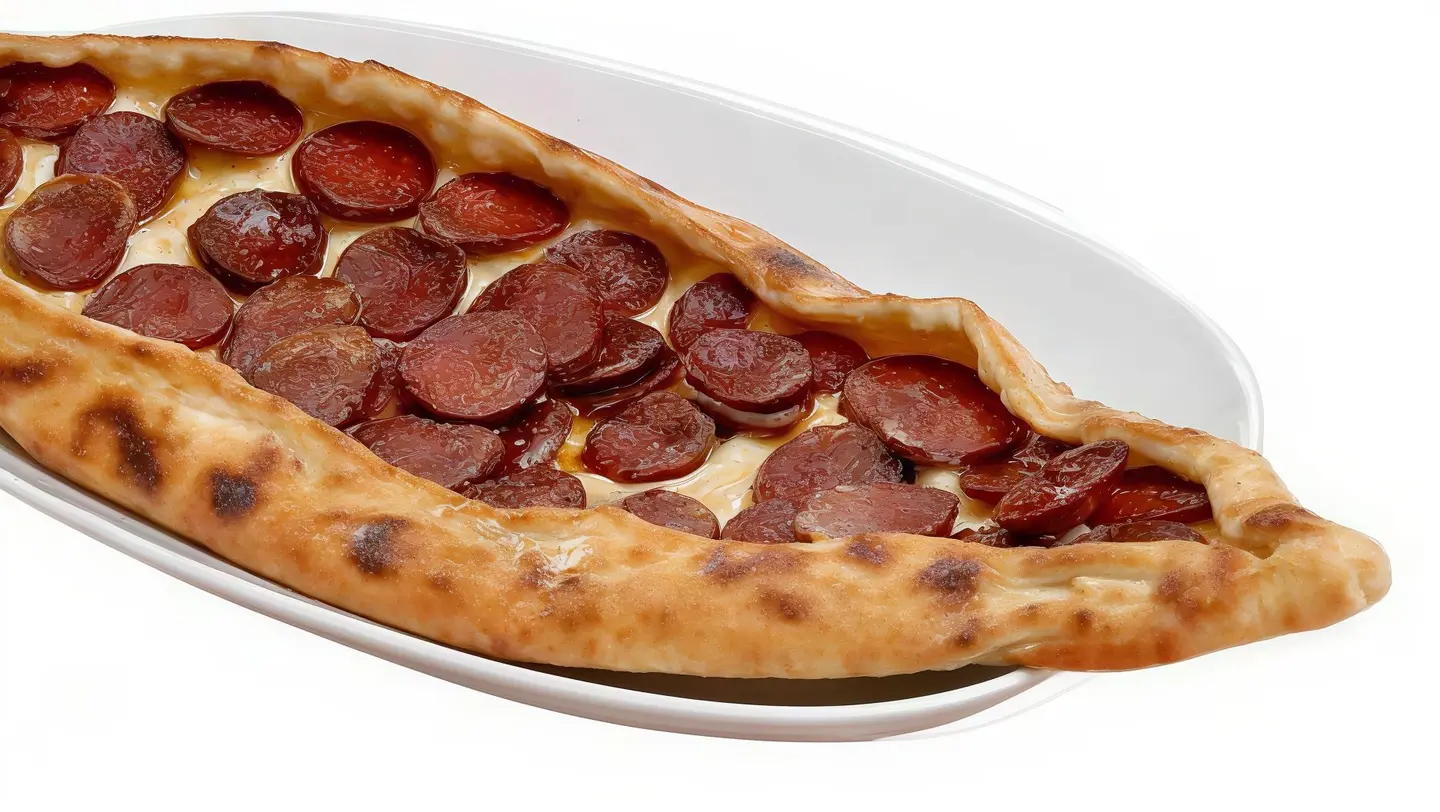 فطيرة جبن مع نقانق