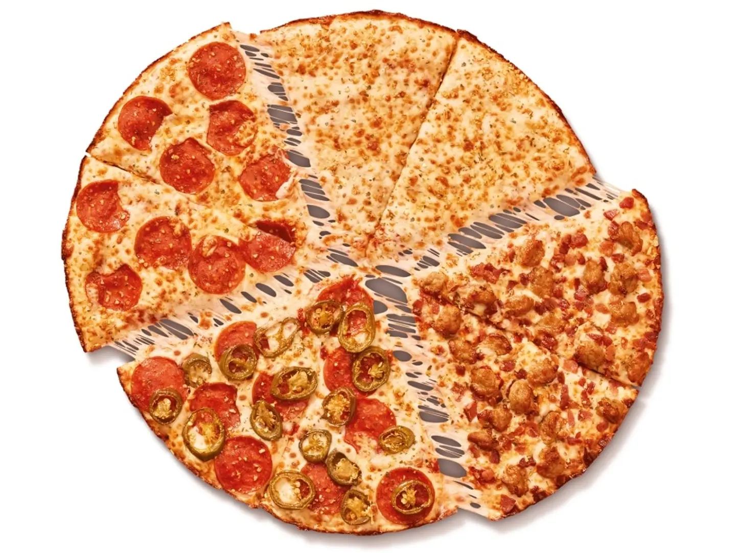 بيتزا اربع انواع صغير