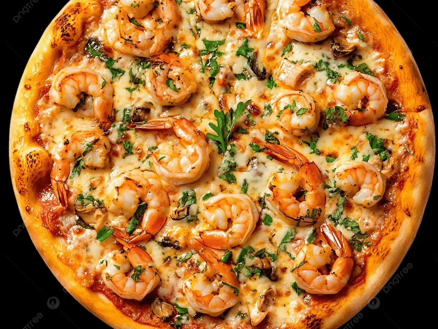 بيتزا روبيان كبير