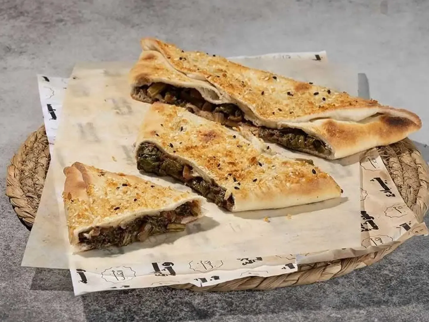 فطيرة لبنة بالسبانخ