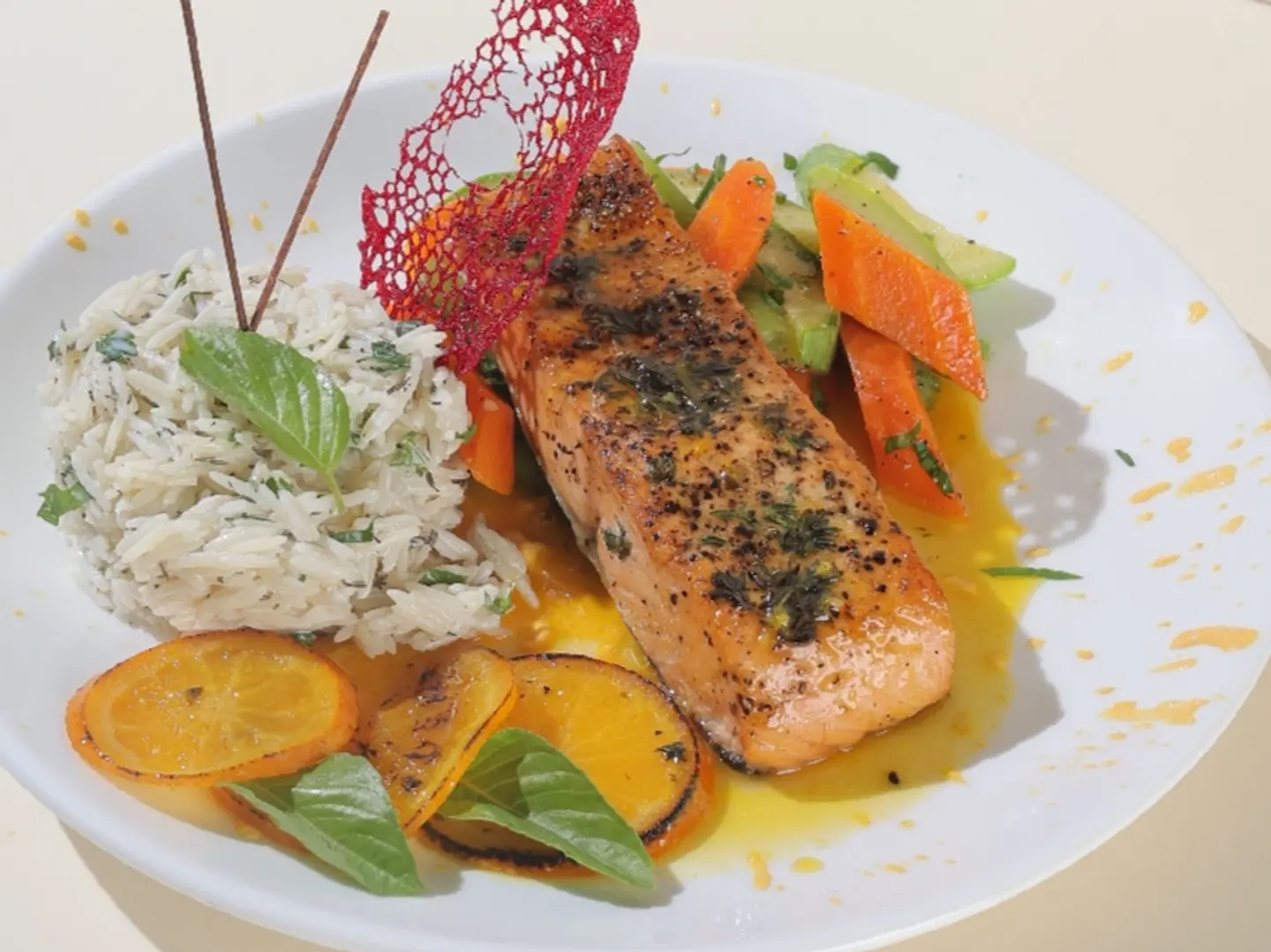 Grilled Salmon Steak