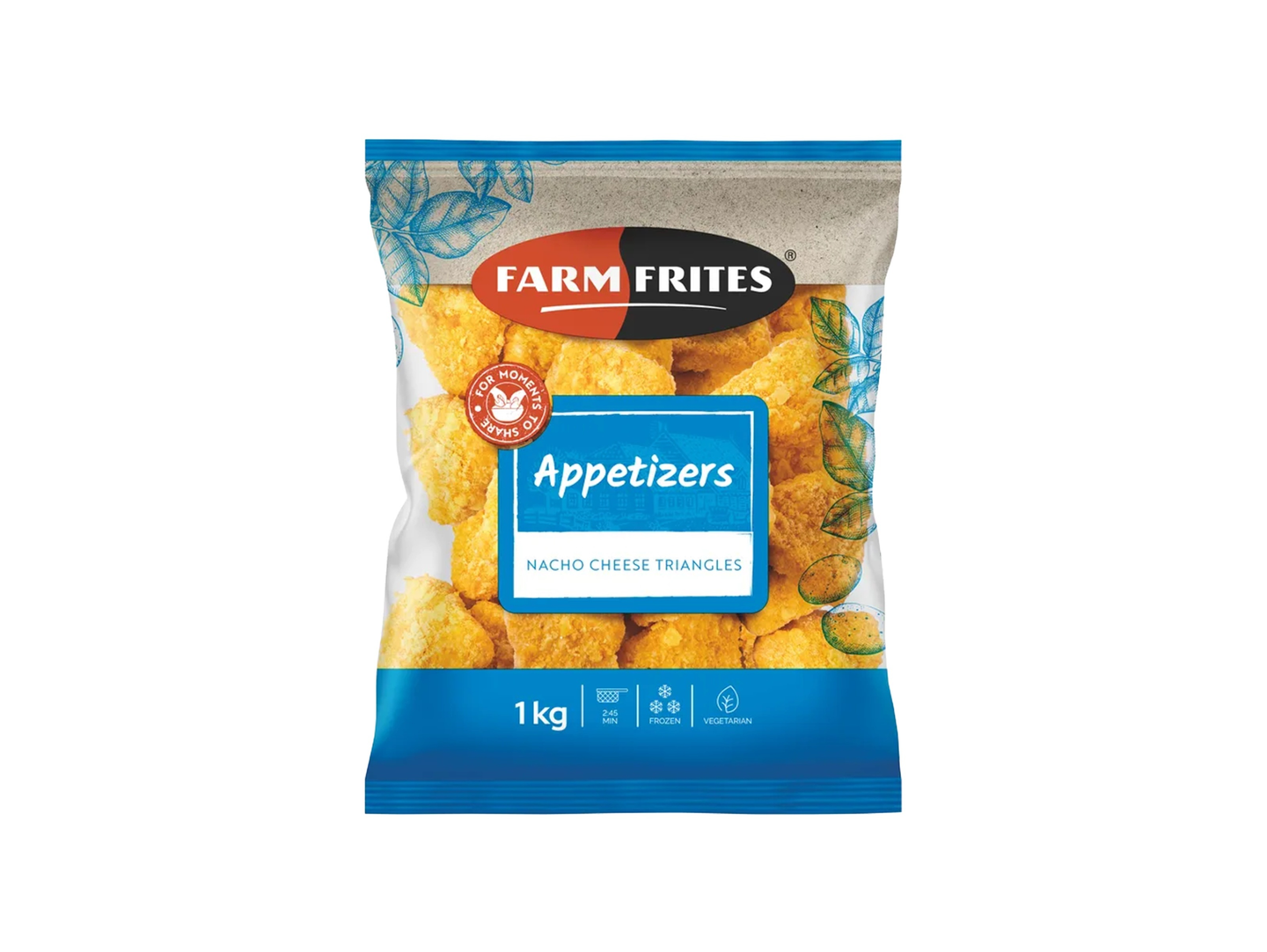 Farm Frites Nacho Cheese Triangles 1 Kg