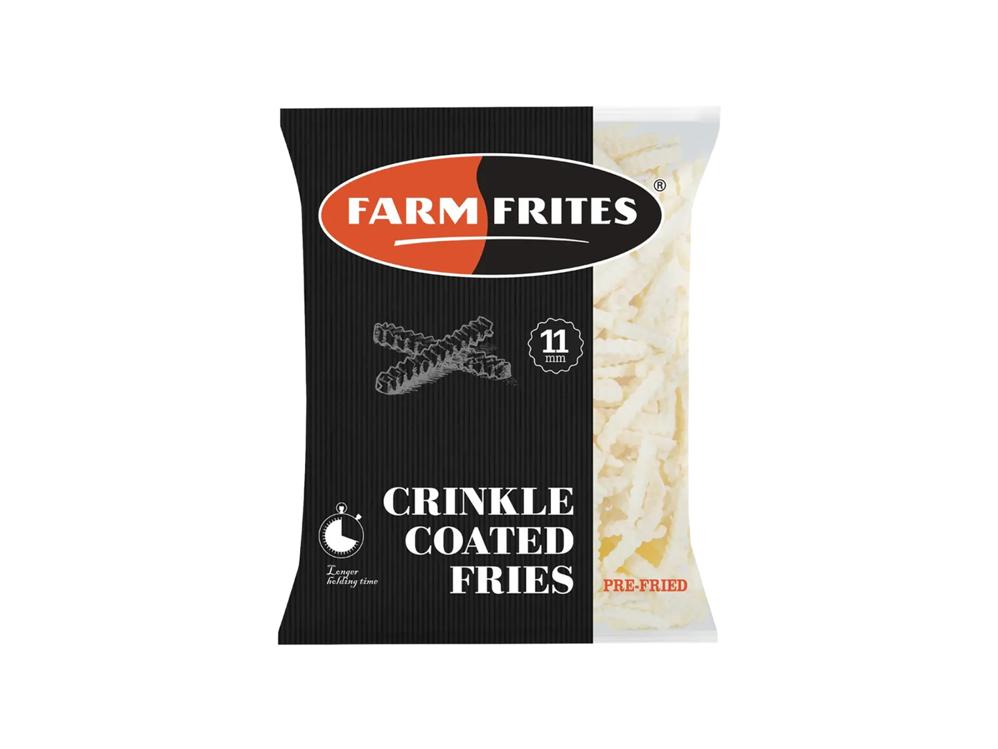 Farm Frites Crinkle Coated Fries 11x11 2.5kg