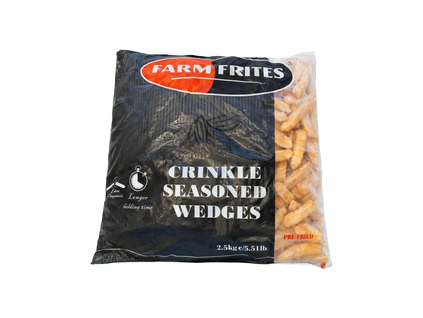 Farm Frites Crinkle Seasoned Wedges 2.5 Kg