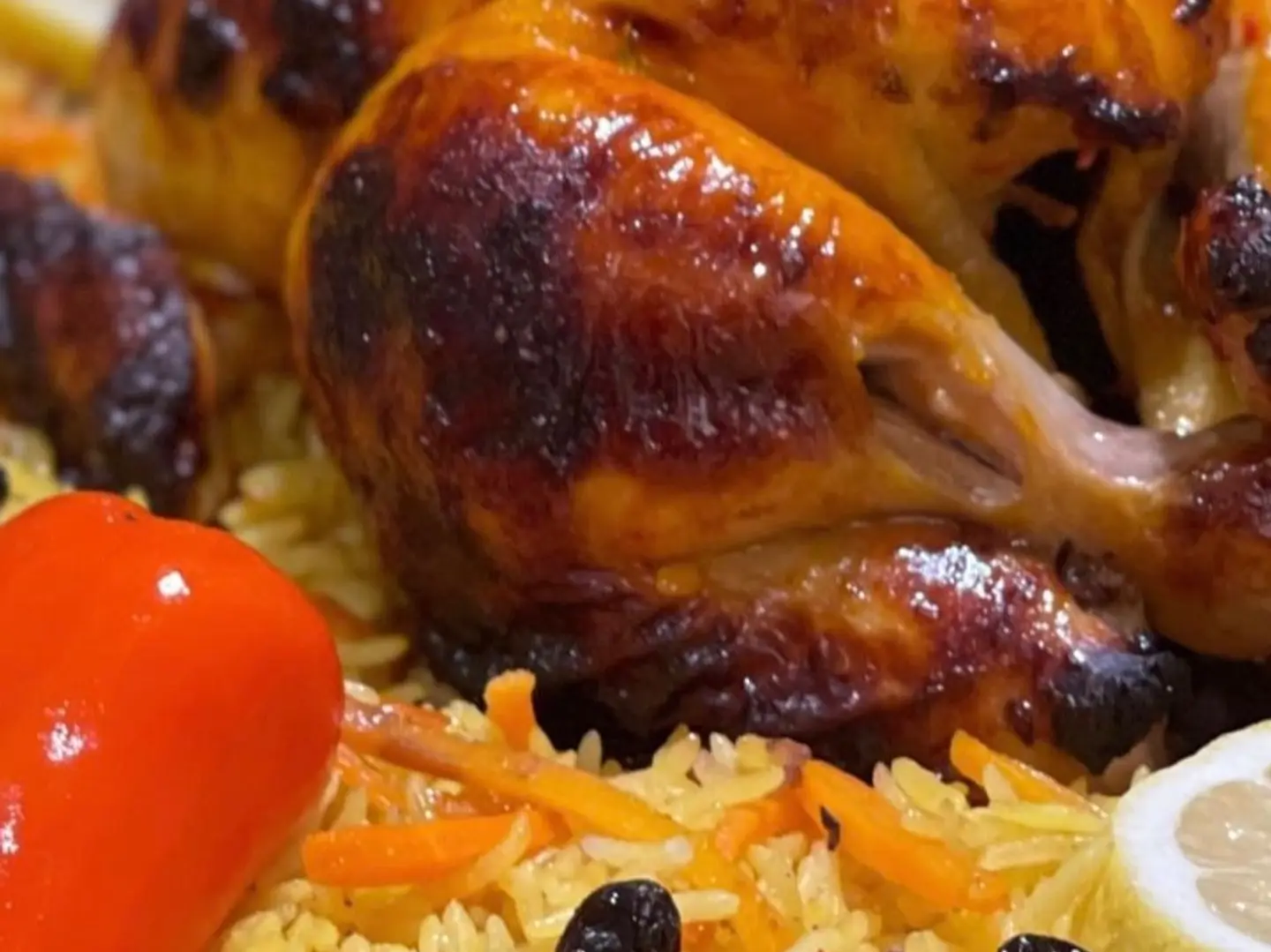Half A Grilled Chicken With Bukhari Rice
