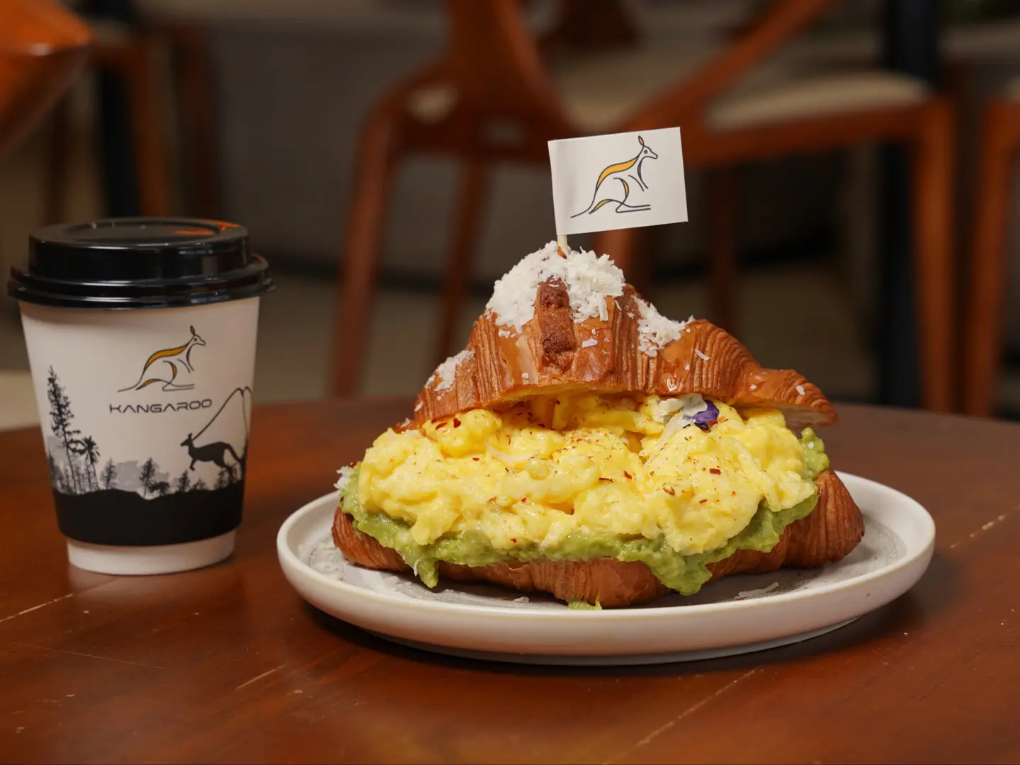 Croissant Scramble Egg