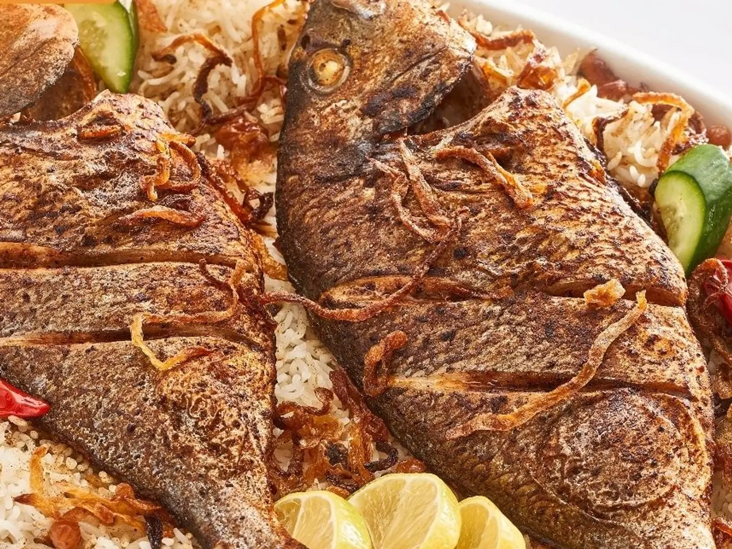 سمك دنيس مشوي بدون ارز