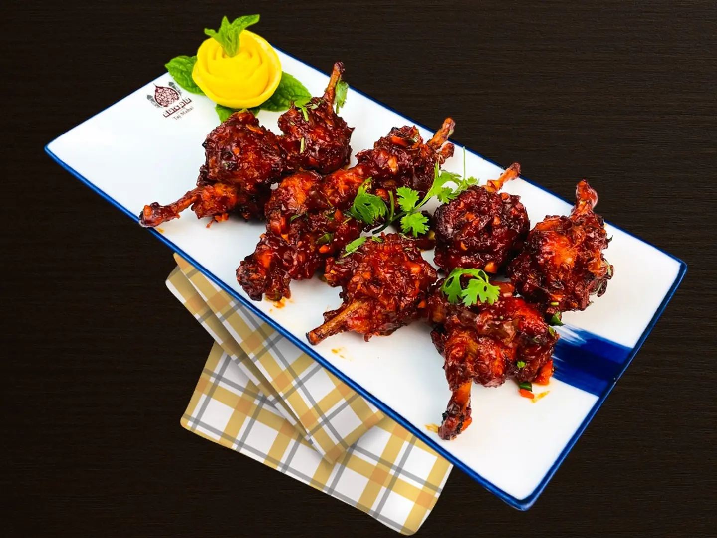 أجنحة دجاج مشوية
