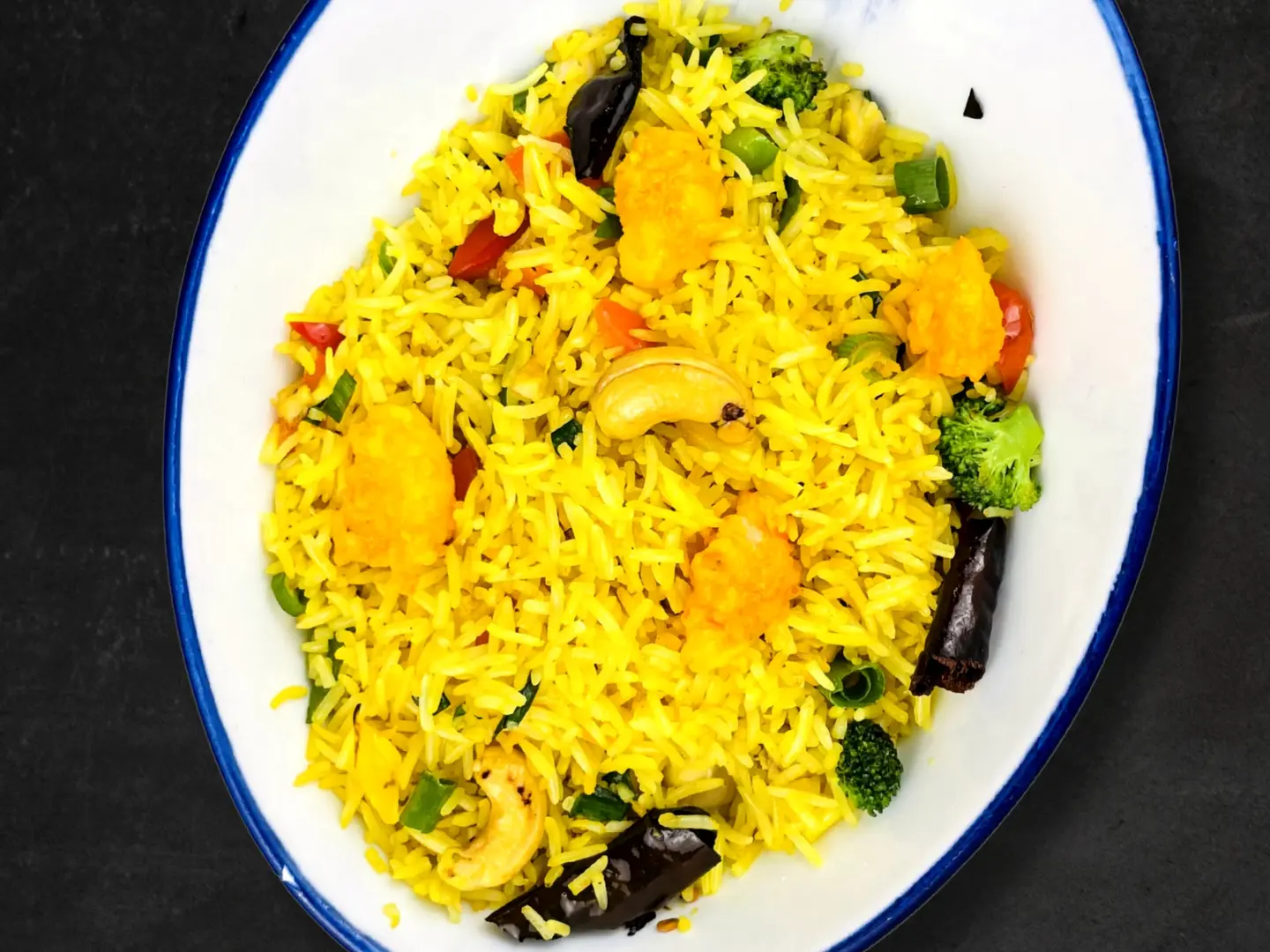 أرز مقلي مع روبيان سنغافوري