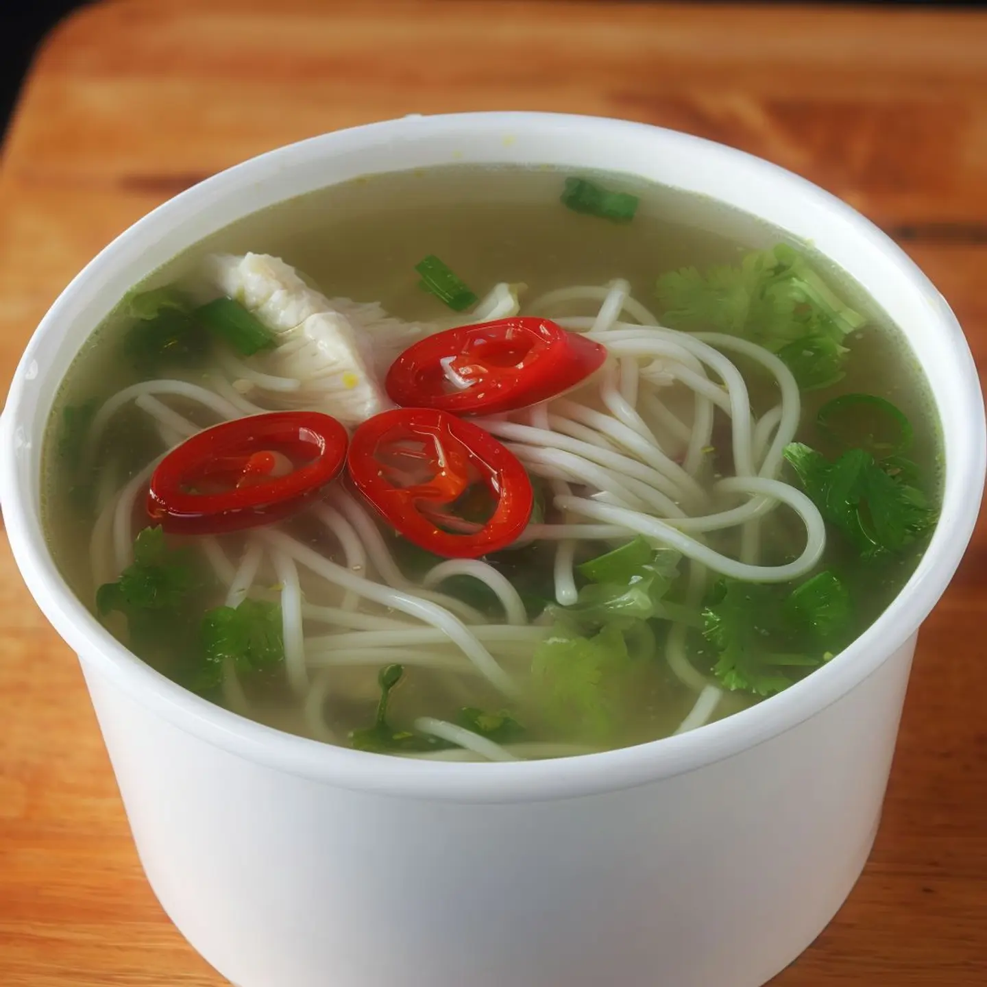 شوربة النودلز بالدجاج