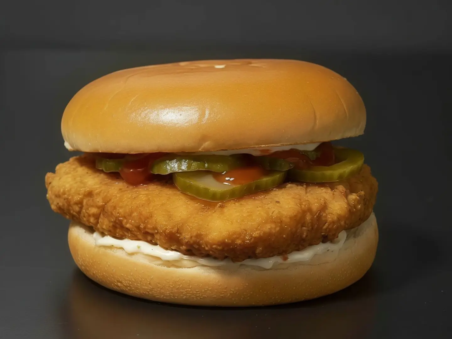 برجر مسحب دجاج حراق