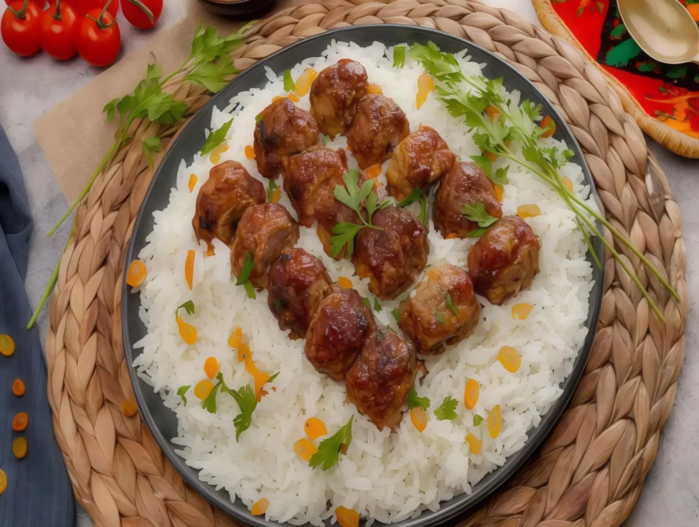 Lamb Mabchour With Rice